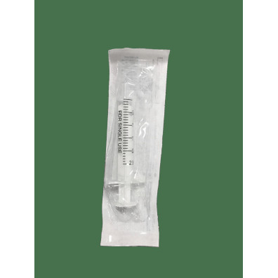 JERINGA DESECHABLE  2 ml ( 2 CUERPOS)l CAJA 100 UDS. (KLMED)